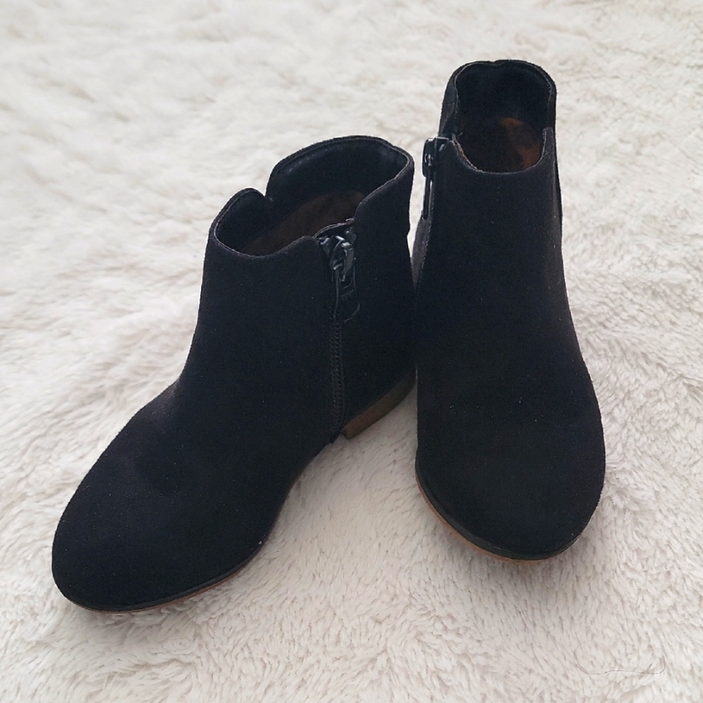Toddler Girls Black Ankle Boots